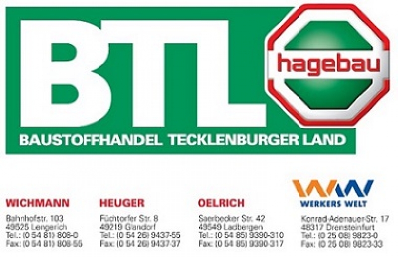 Baustoffhandel Tecklenburger Land GmbH & Co. KG aus Ladbergen Baustoffhandel Tecklenburger Land GmbH & Co. KG aus Ladbergen